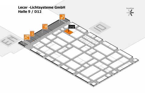 euroshop2017-aussteller-technische-leuchten-lecar-hallenplan